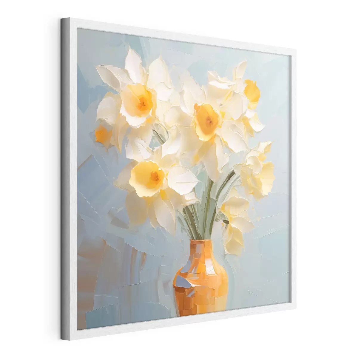Poster Ramo de narcisos en un jarrón imitación de pintura f42749