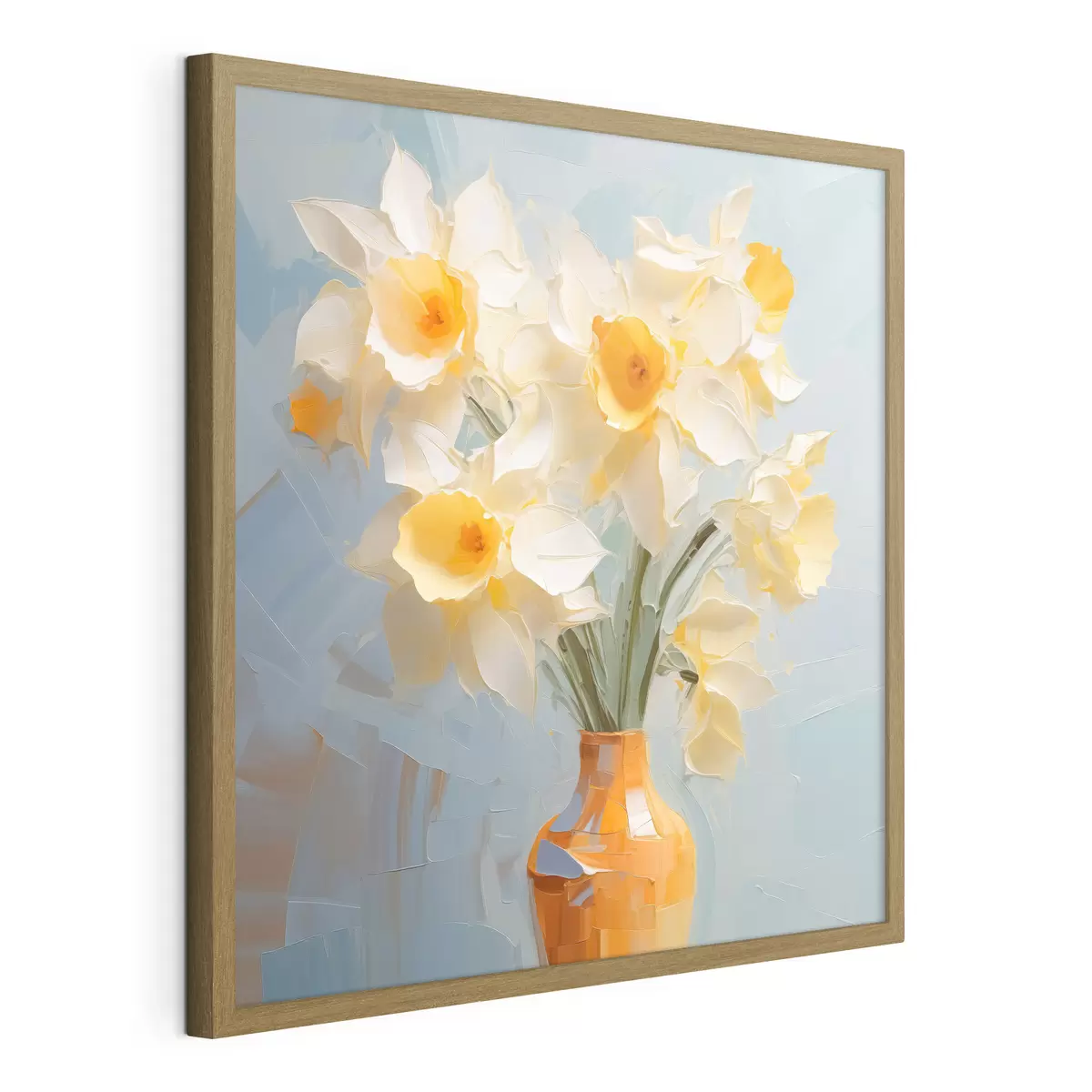 Poster Ramo de narcisos en un jarrón imitación de pintura f42749