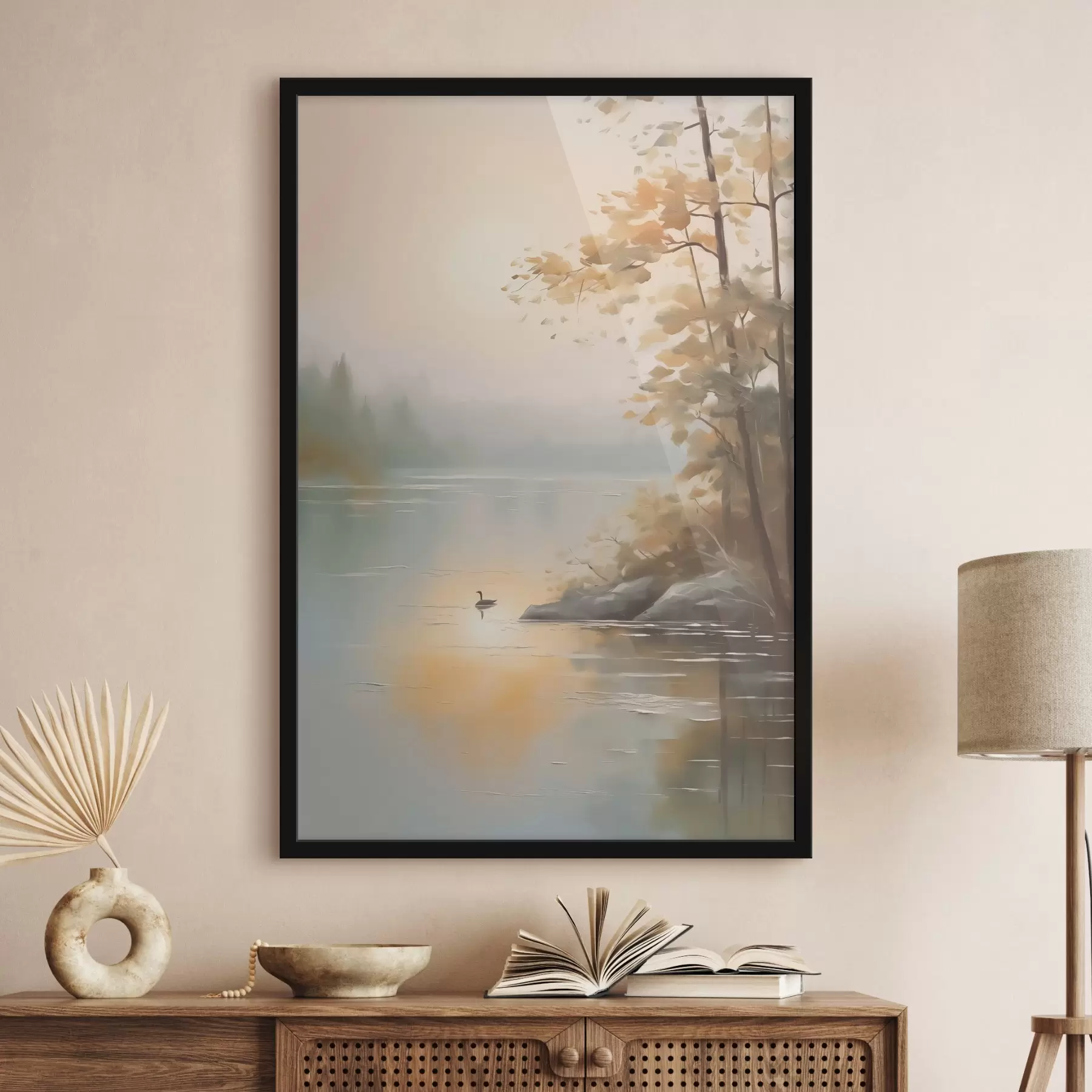 murales de pared Árbol junto al estanque f42757