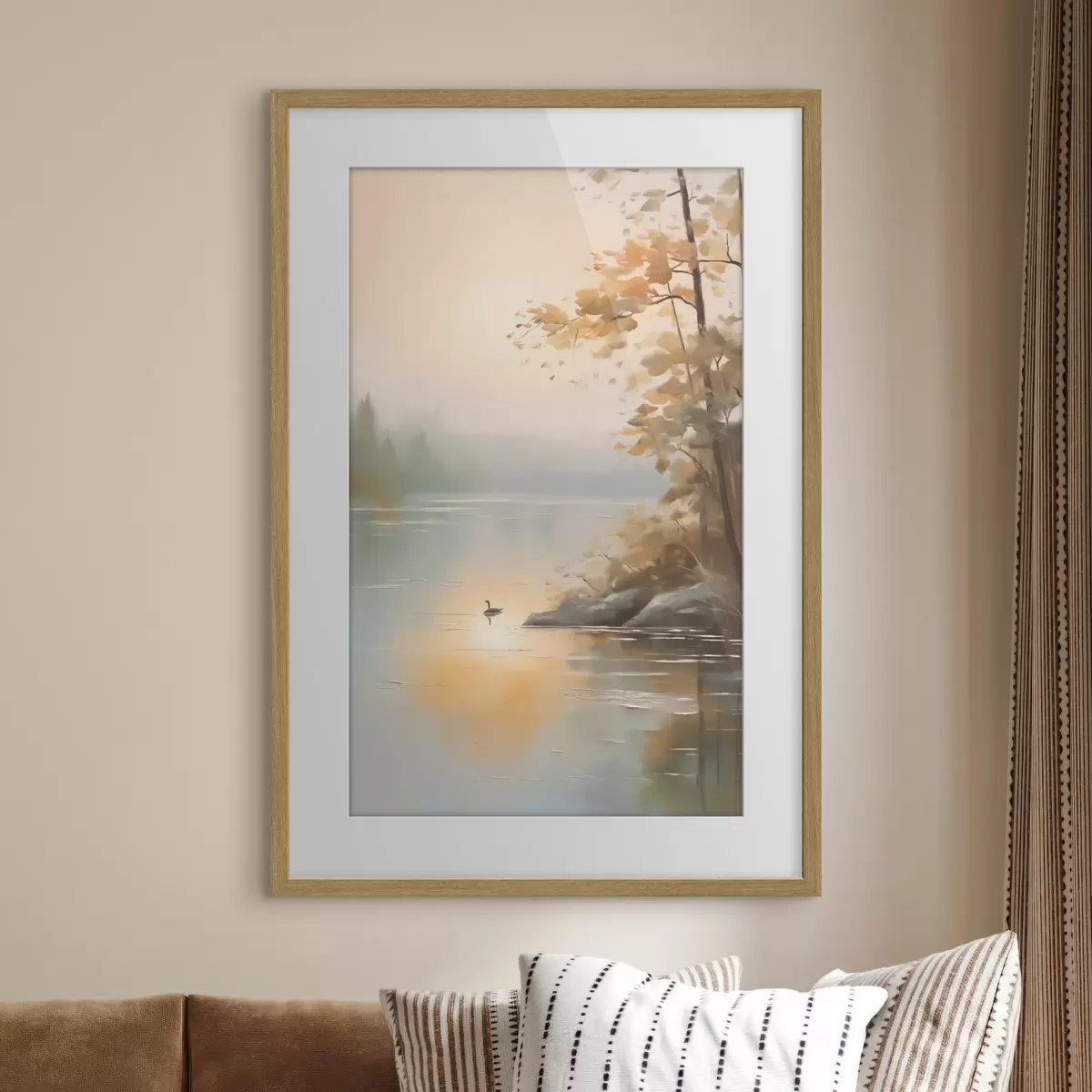Poster Junto al agua tranquila f42757