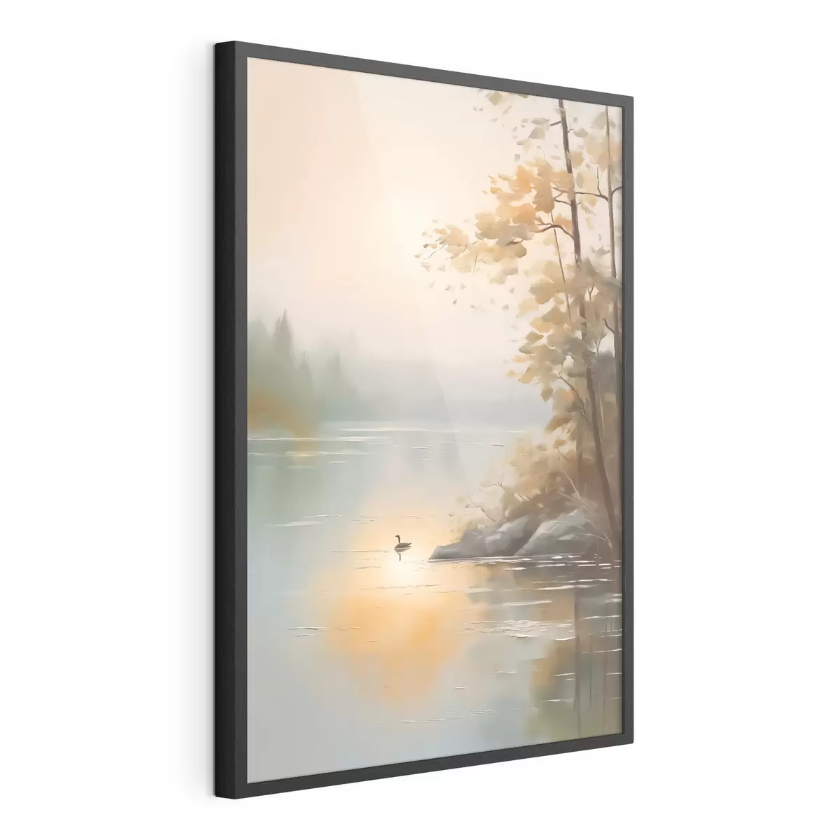 Poster Junto al agua tranquila f42757