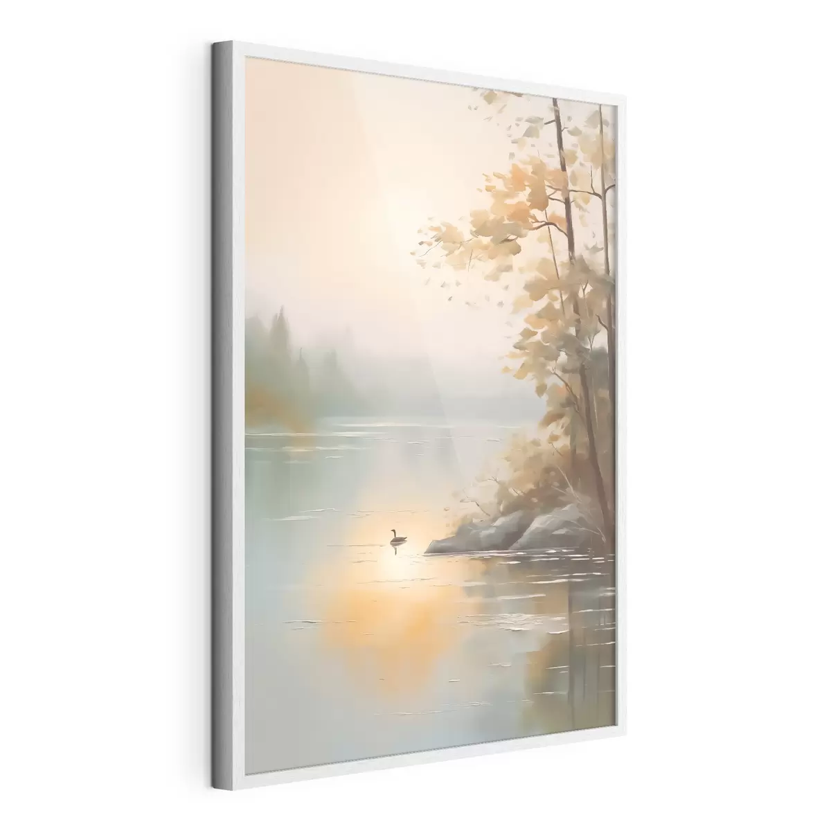 Poster Junto al agua tranquila f42757