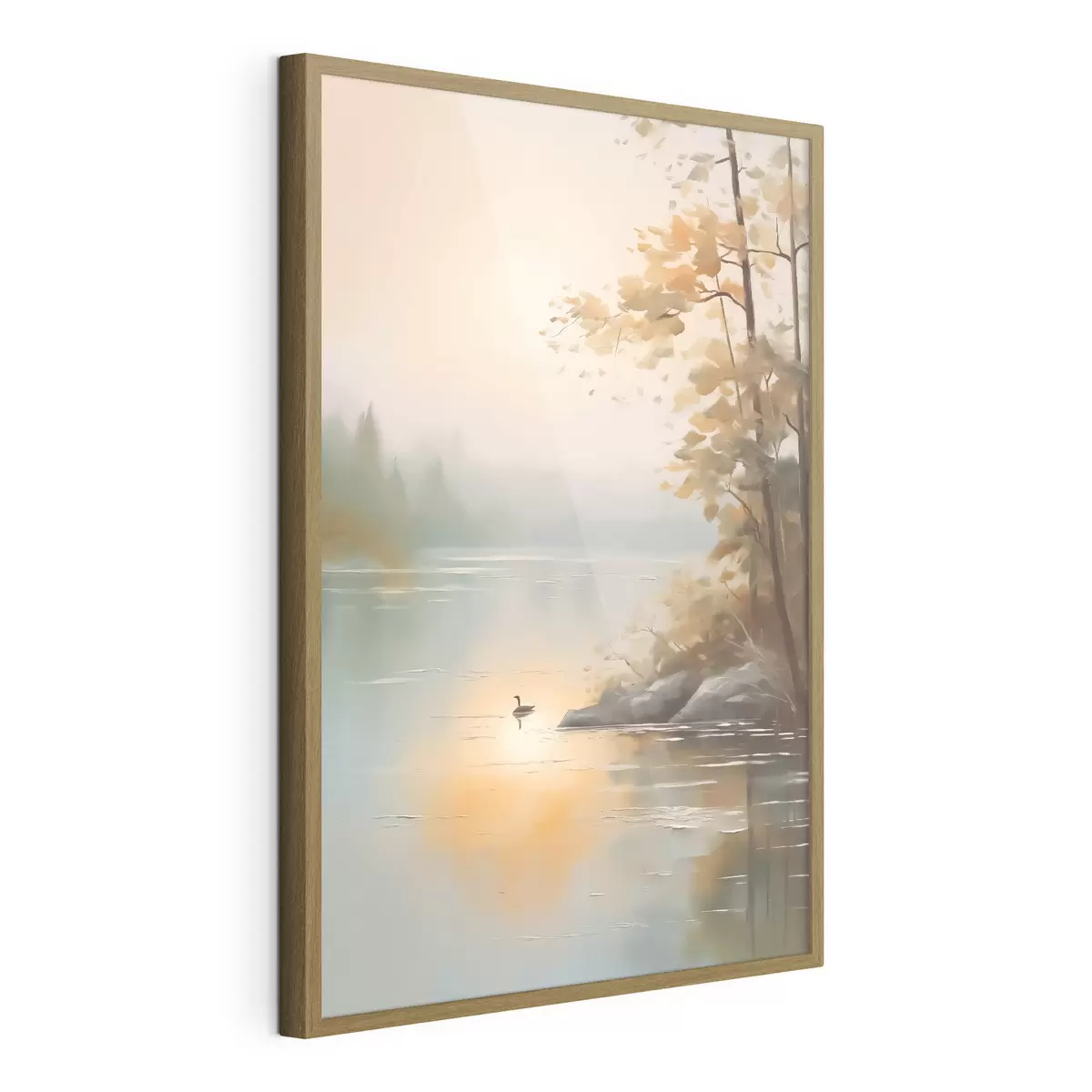 Poster Junto al agua tranquila f42757