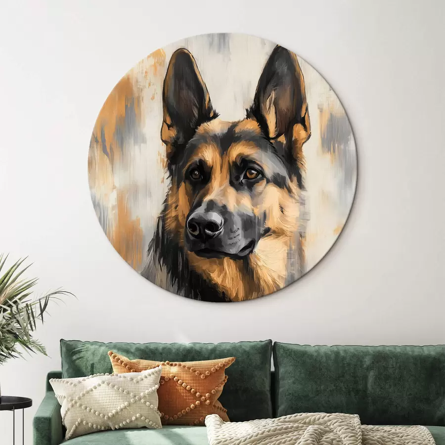 murales de pared Perro pastor alemán r42701