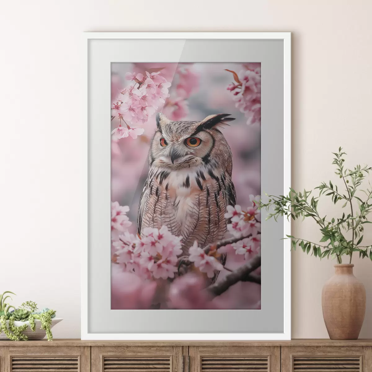 Poster El búho recibe la primavera f42784