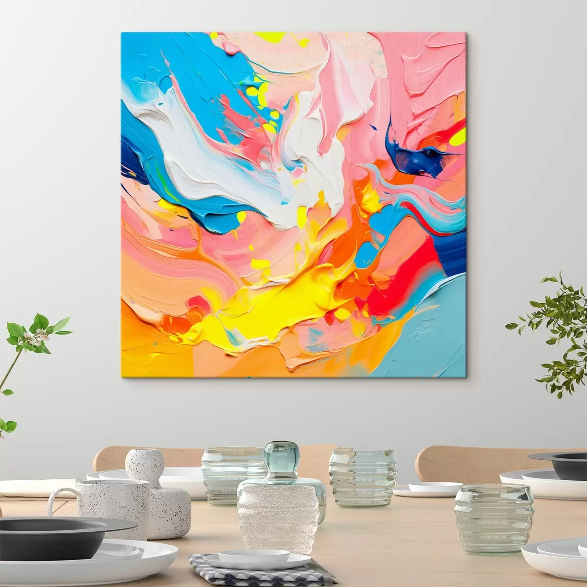 murales de pared Brillante composición abstracta s42810