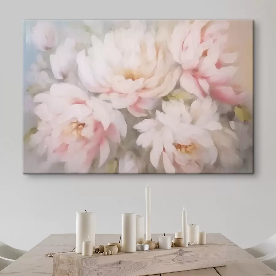 murales de pared Peonías borrosas s42812