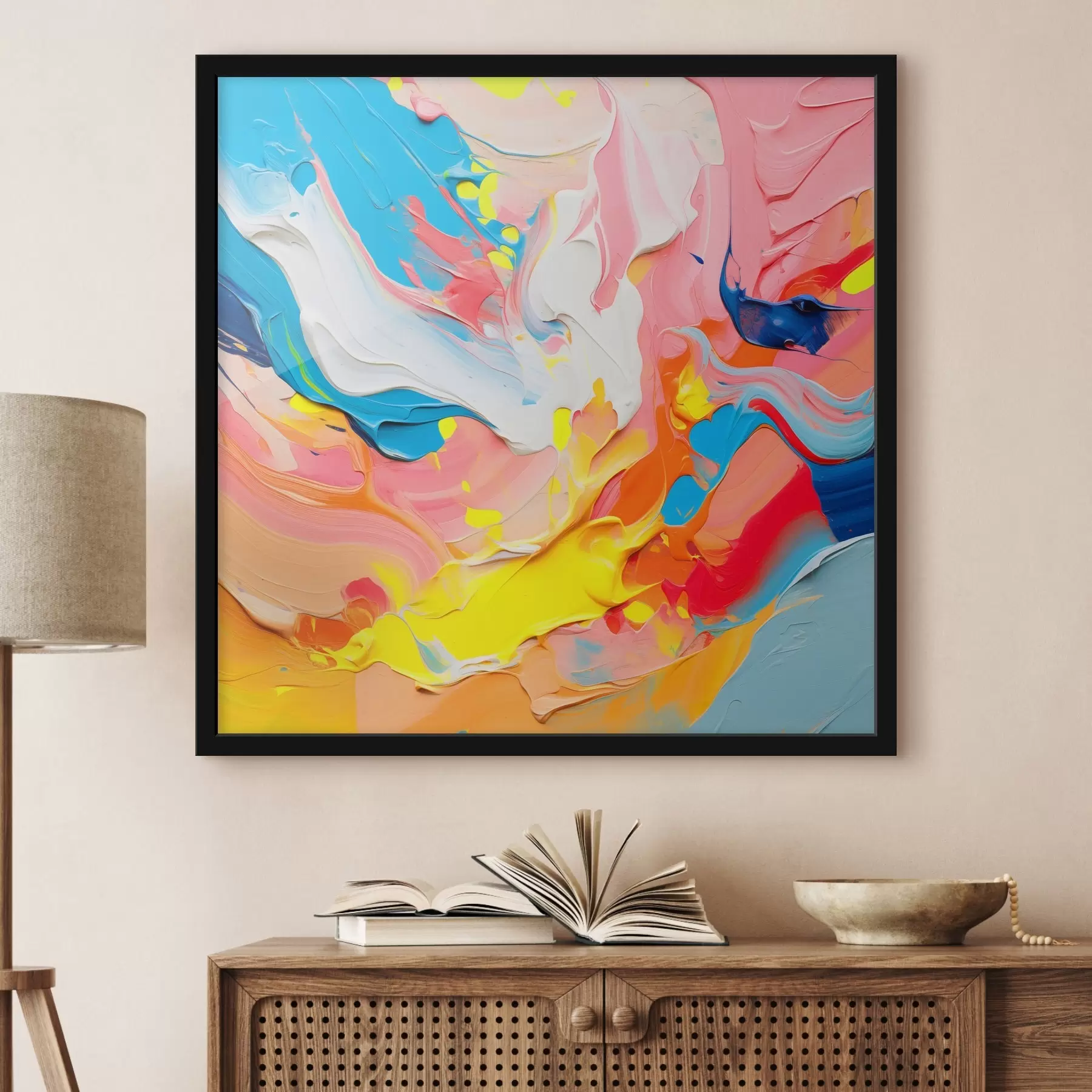 murales de pared Brillante composición abstracta f42810