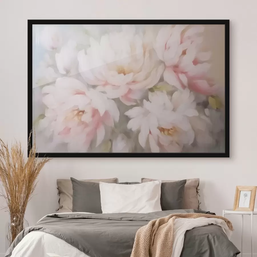 murales de pared Peonías borrosas f42812