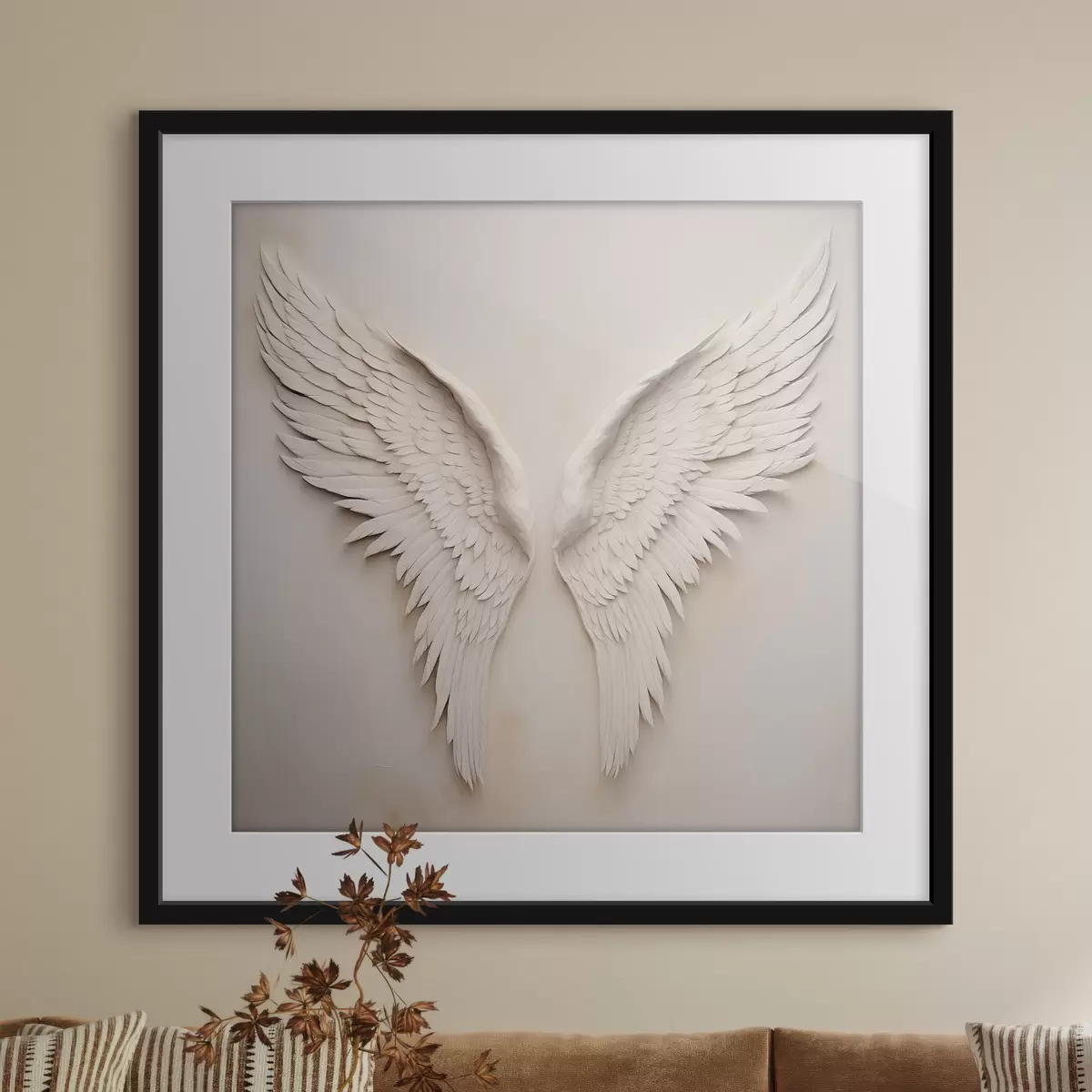 Poster Alas blancas extendidas f42816