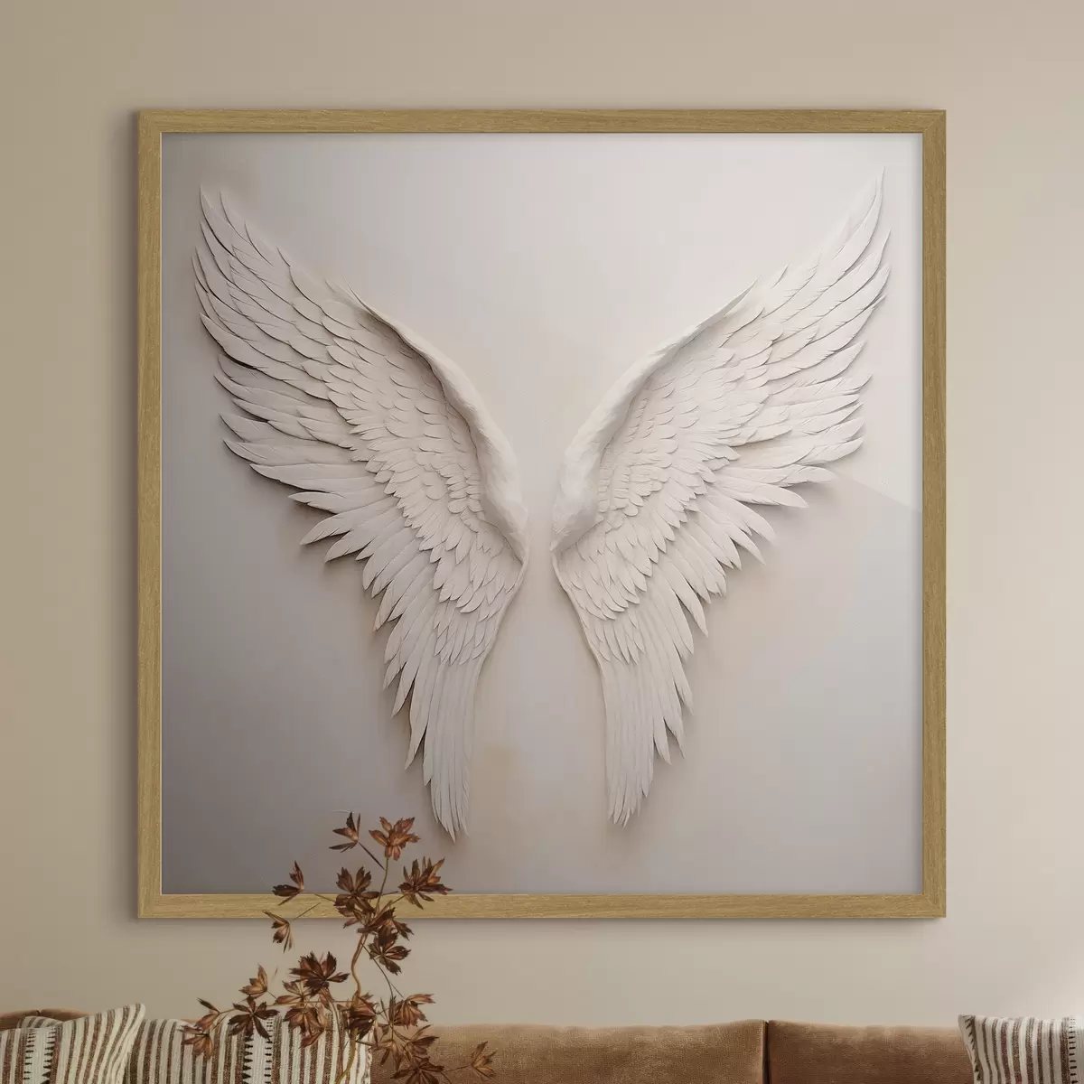 Poster Alas blancas extendidas f42816