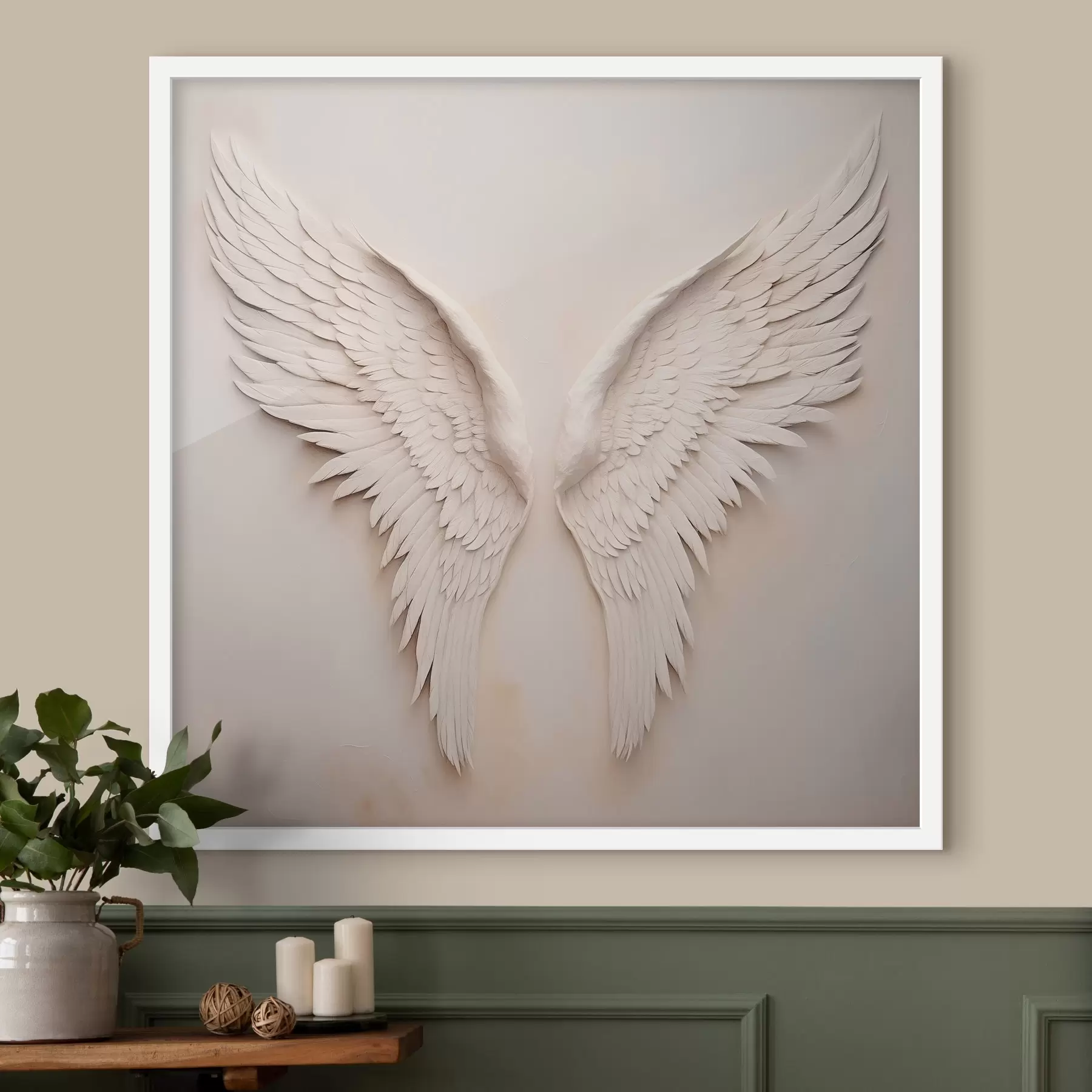 murales de pared Alas blancas extendidas f42816