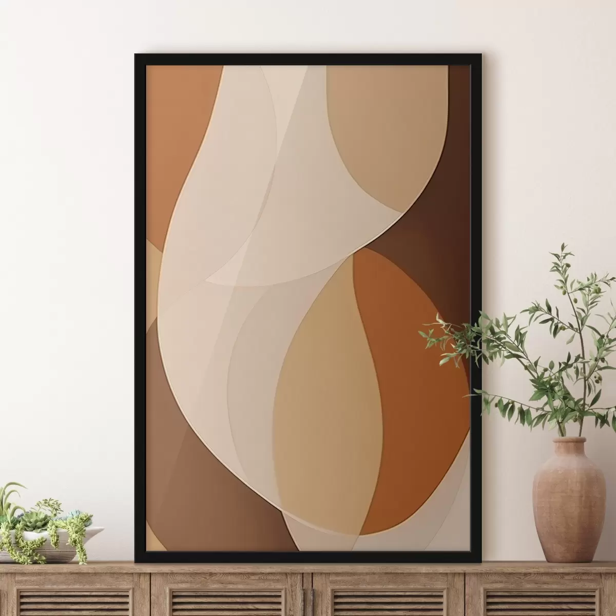 Poster Patrón abstracto de formas suaves f42817