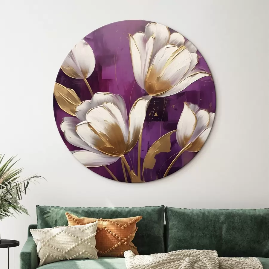 murales de pared Tulipanes blancos r42819