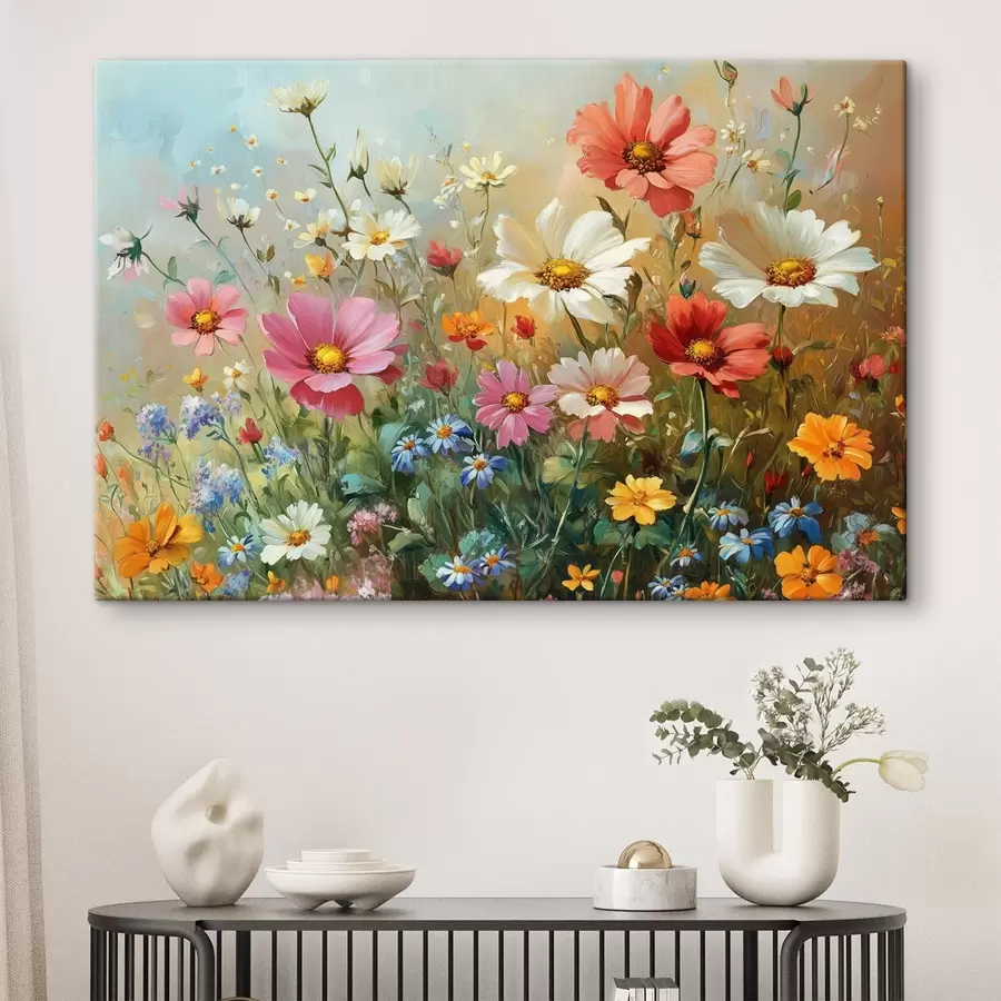 murales de pared Flores silvestres brillantes s42852