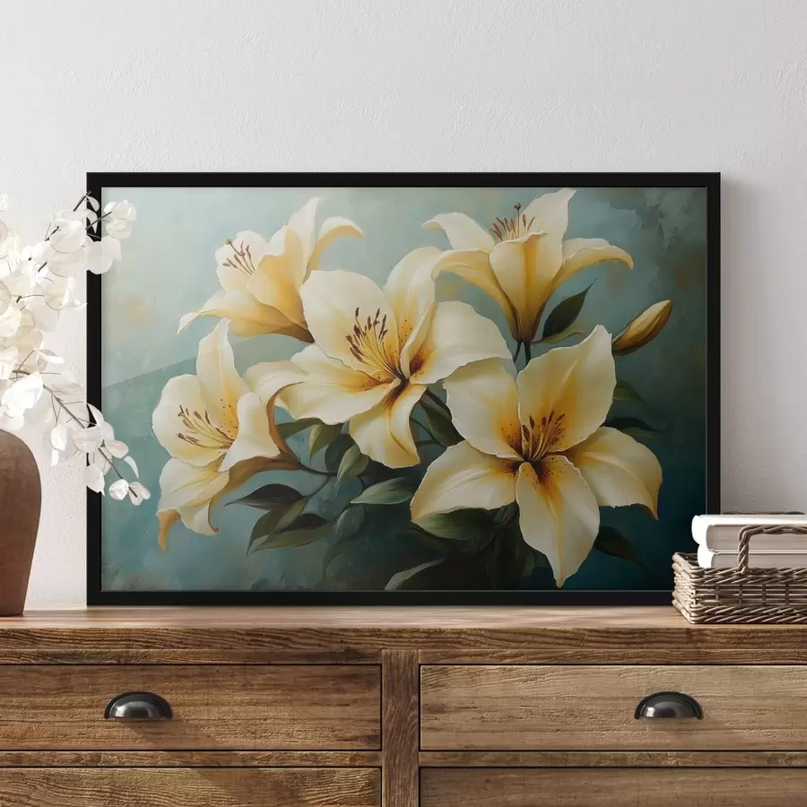 murales de pared Lirios grandes f42847