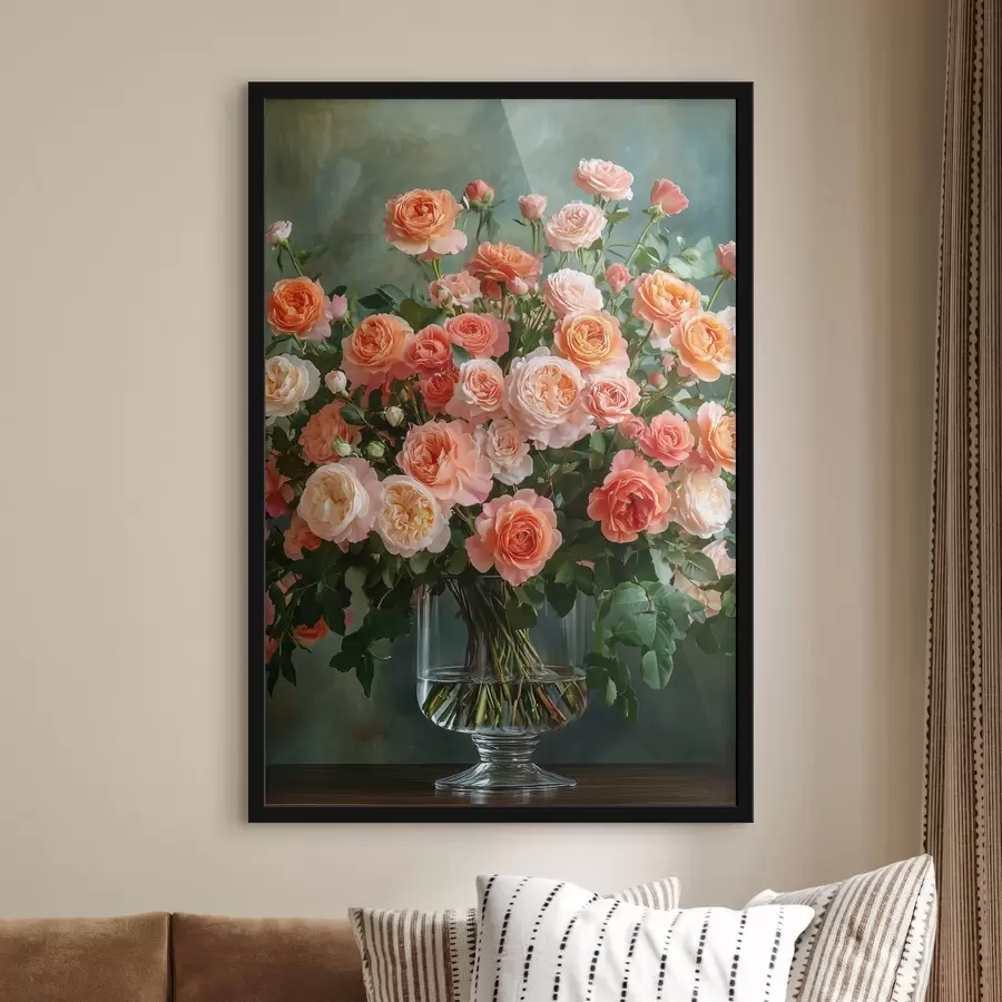 murales de pared Ramo de rosas f42863