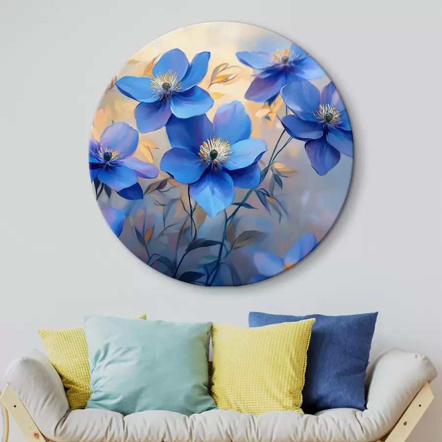murales de pared Flores azules r42849