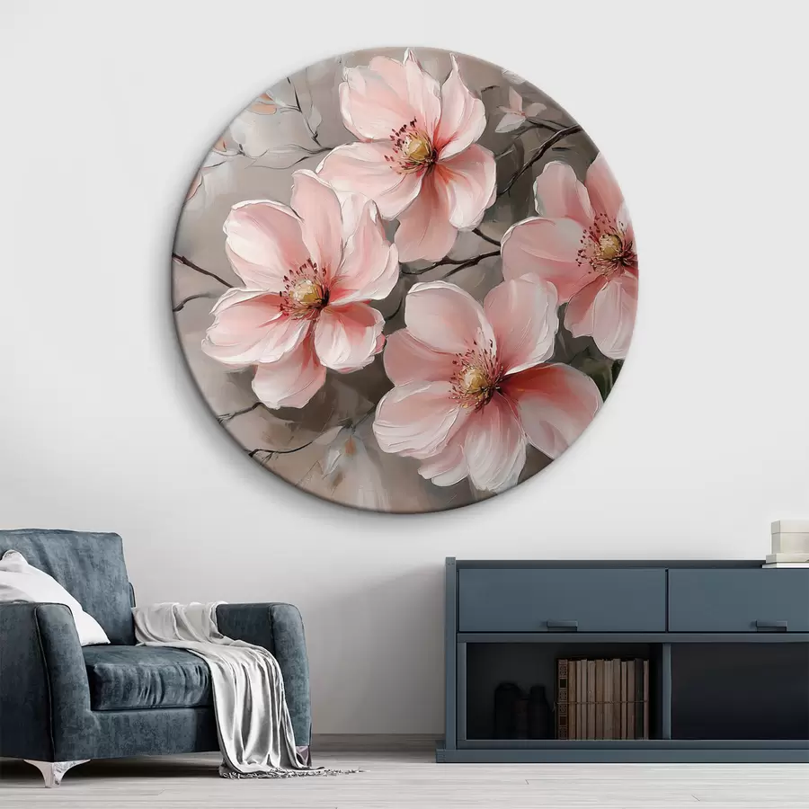 murales de pared Grandes flores rosas r42850