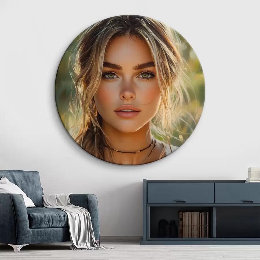 murales de pared Retrato veraniego de una niña r42859