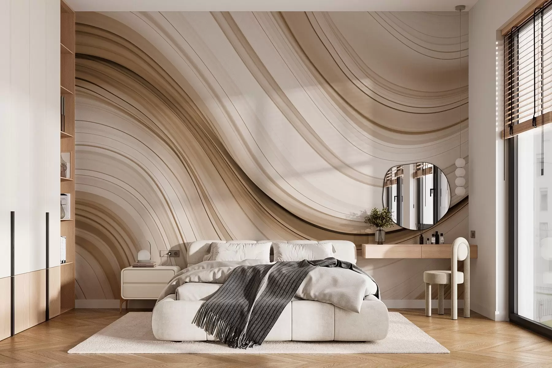 murales de pared Onda abstracta w02899