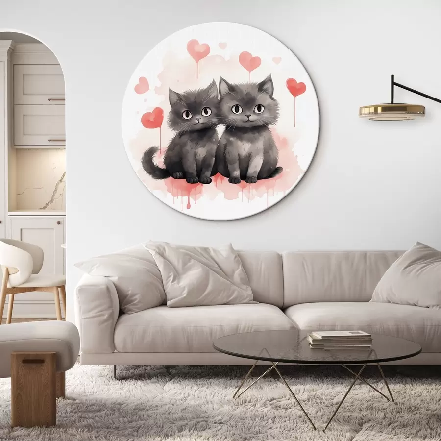 murales de pared Dos lindos gatitos r42868