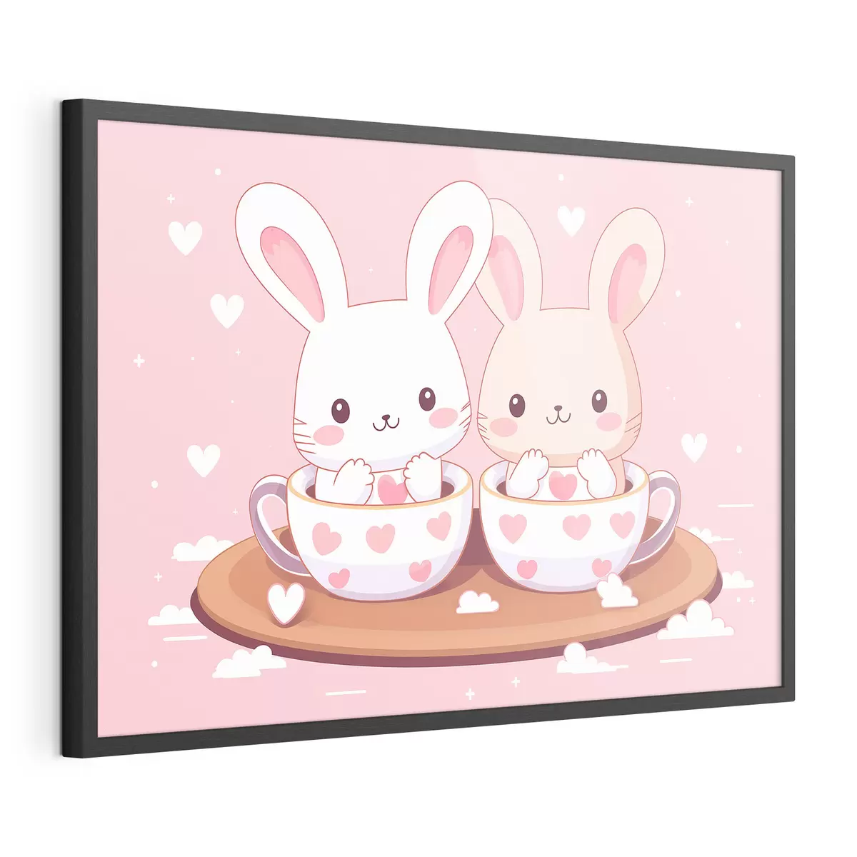 Poster Conejitos en tazas f42874