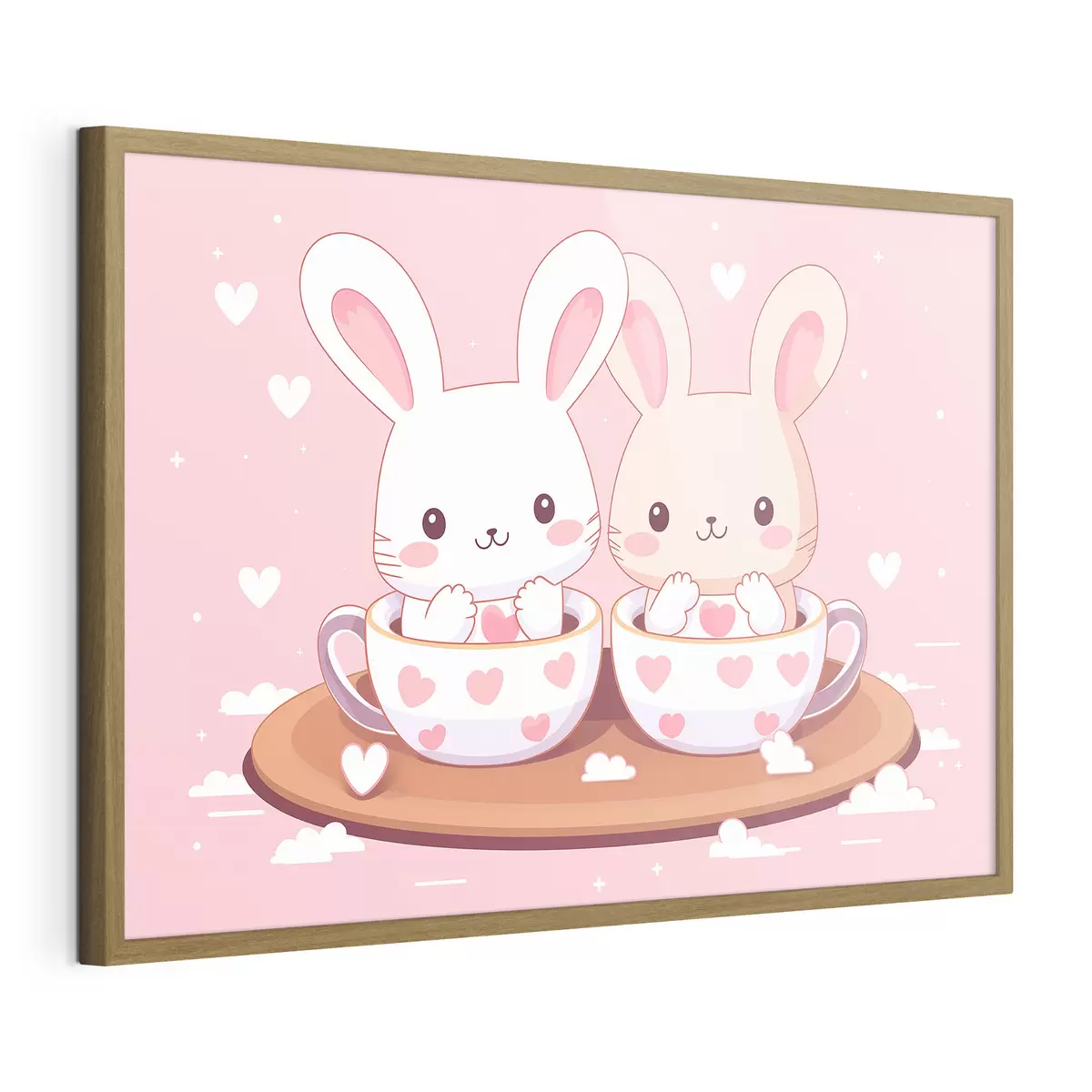 Poster Conejitos en tazas f42874