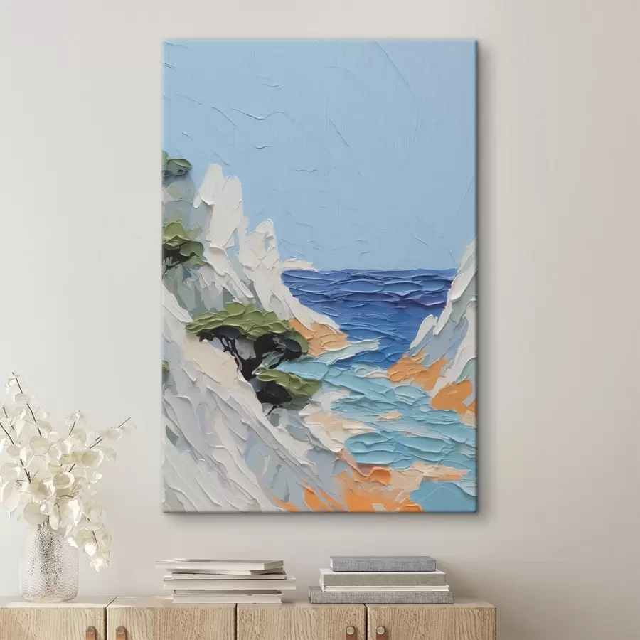 murales de pared Pintura de imitación de paisajes marinos s42837