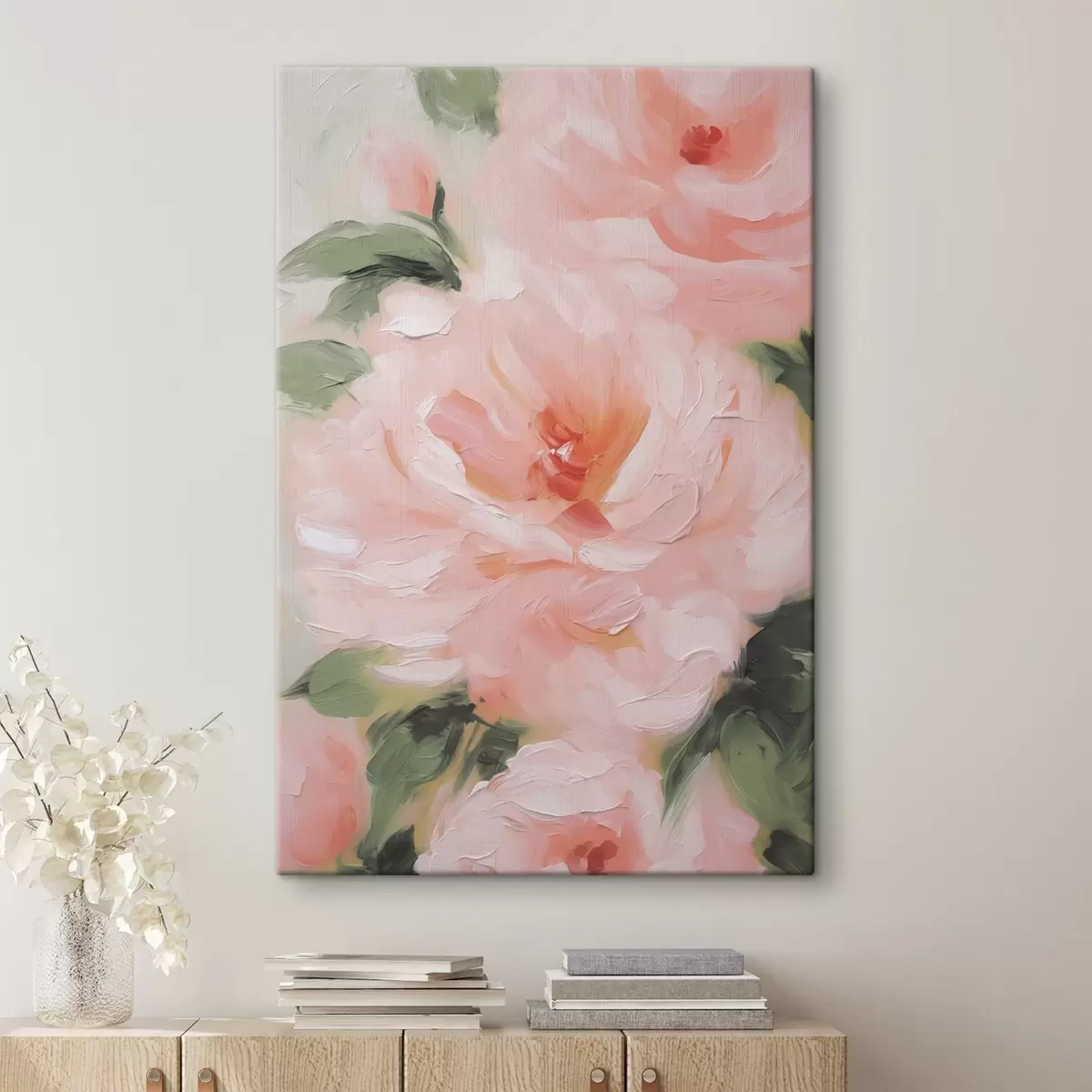 murales de pared Pintura imitación rosas s42838