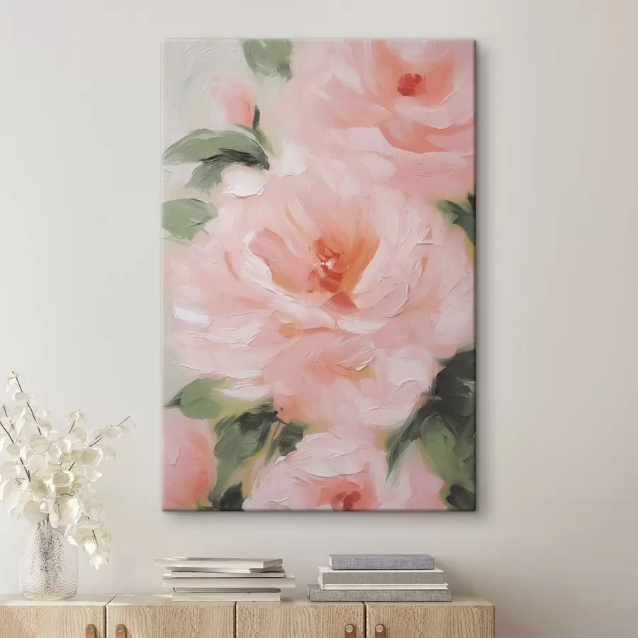 murales de pared Pintura imitación rosas s42838