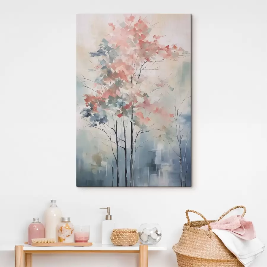 murales de pared Pintura abstracta imitación árbol s42842