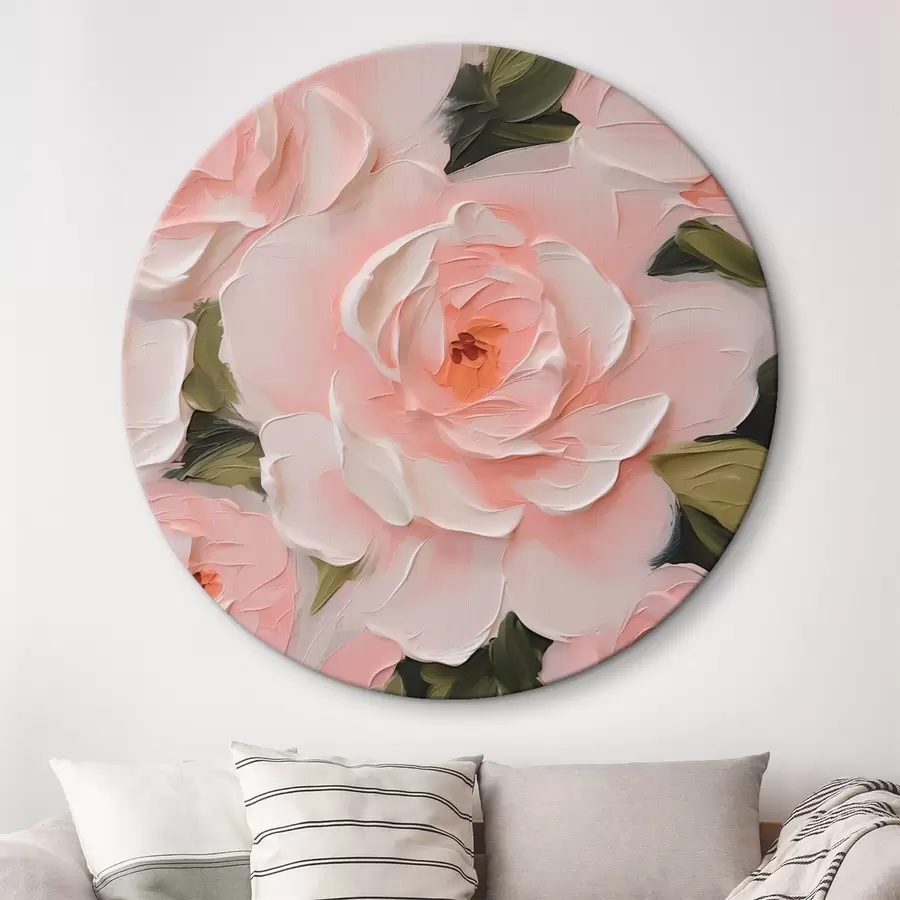 murales de pared Delicadas rosas imitación de pintura r42831