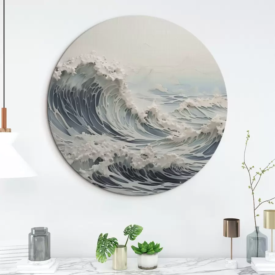 murales de pared Pintura imitación olas r42832