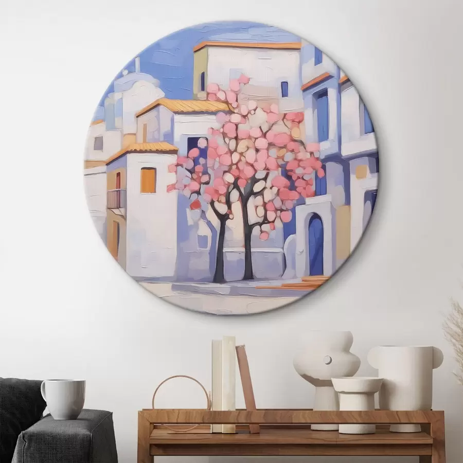 murales de pared Pintura de imitación de paisaje urbano r42833