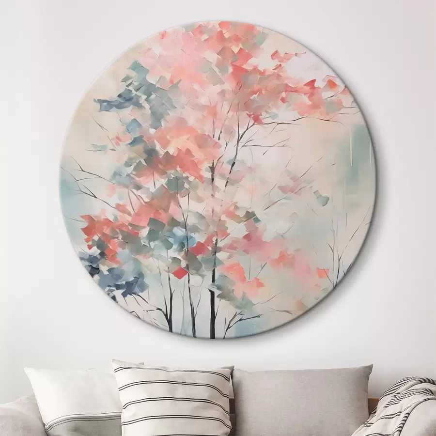 murales de pared Pintura abstracta imitación árbol r42842