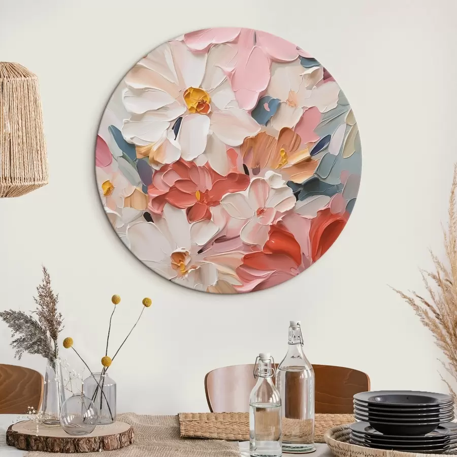 murales de pared Flores pintura abstracta de imitación r42843