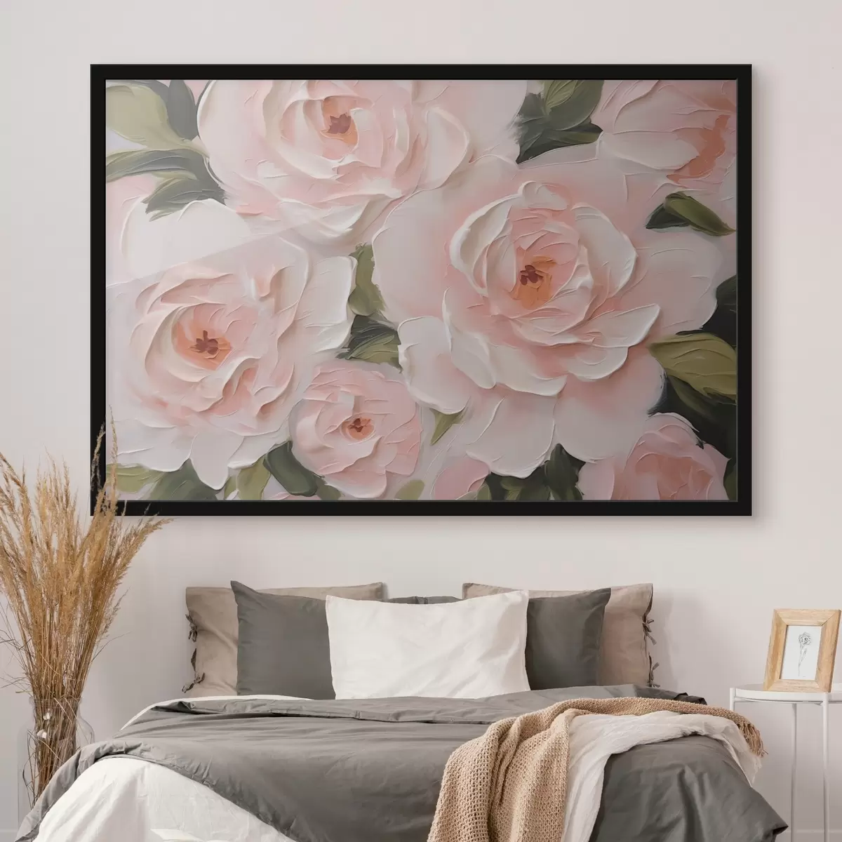 Poster Delicadas rosas imitación de pintura f42831