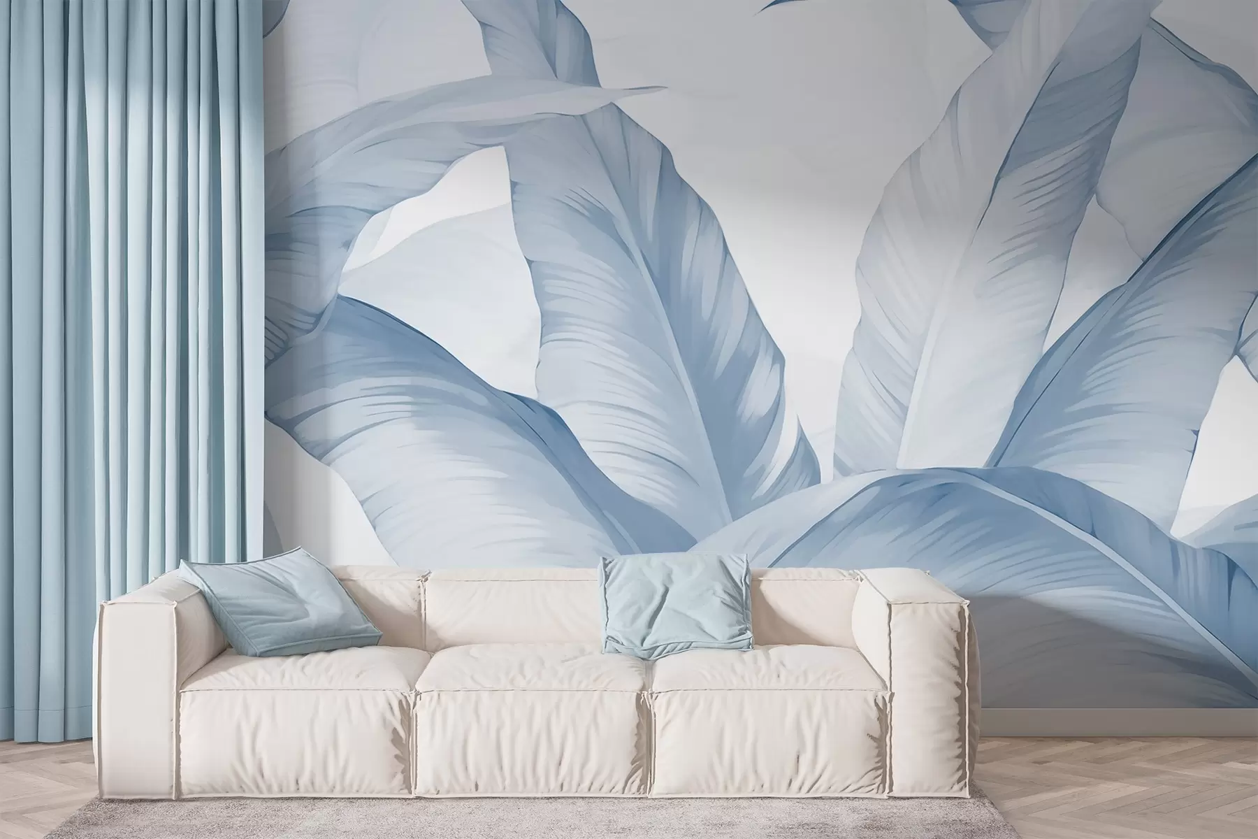 murales de pared Hojas de plátano w02999v1