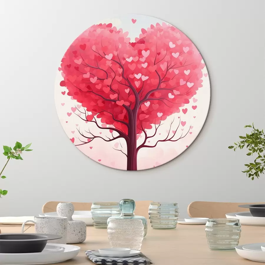 murales de pared Árbol de corazones r42883