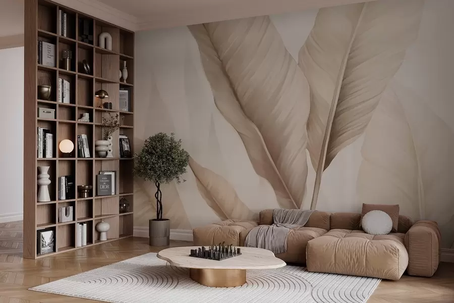 murales de pared Hojas grandes w03053