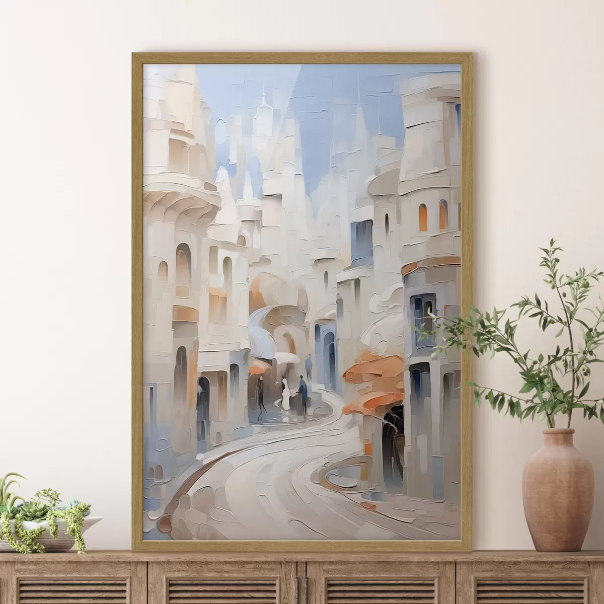 Poster Paisaje urbano abstracto f42901