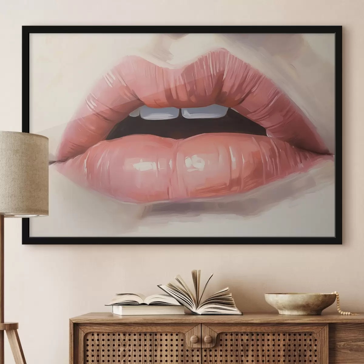 Poster Pintura de imitación de labios f42909