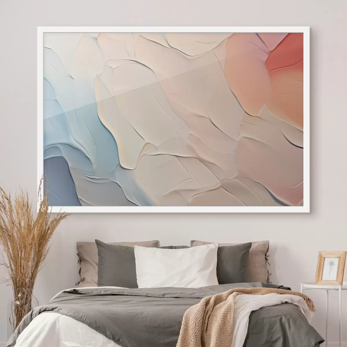 Poster Imitación abstracta de grandes pinceladas de pintura f42914