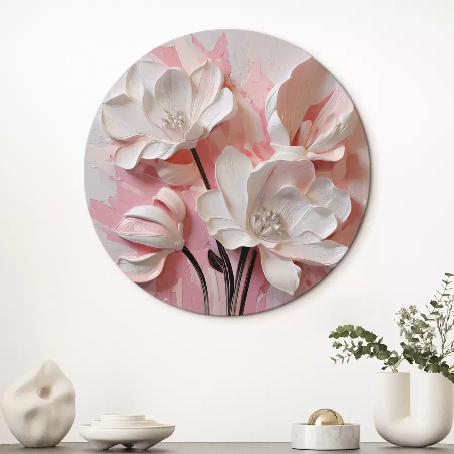 murales de pared Flores blancas r42895
