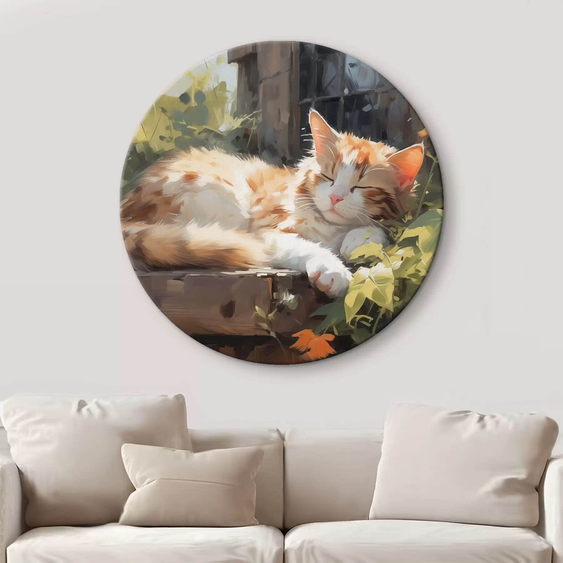 murales de pared Gato dormilón r42900