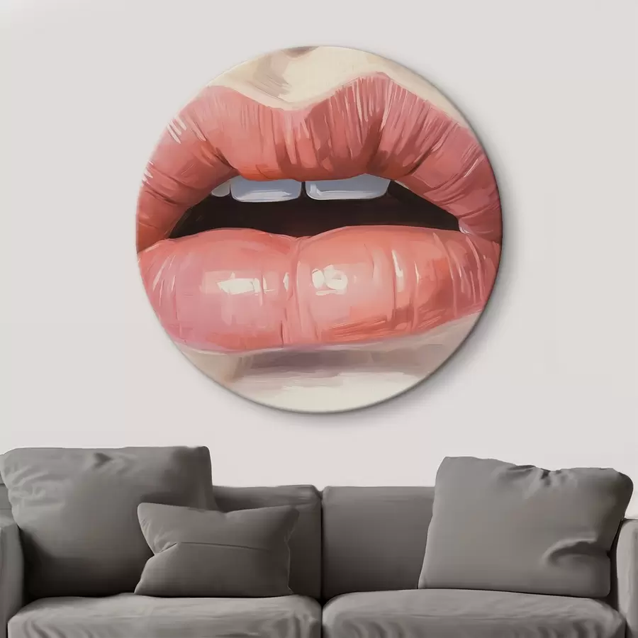 murales de pared Pintura de imitación de labios r42909