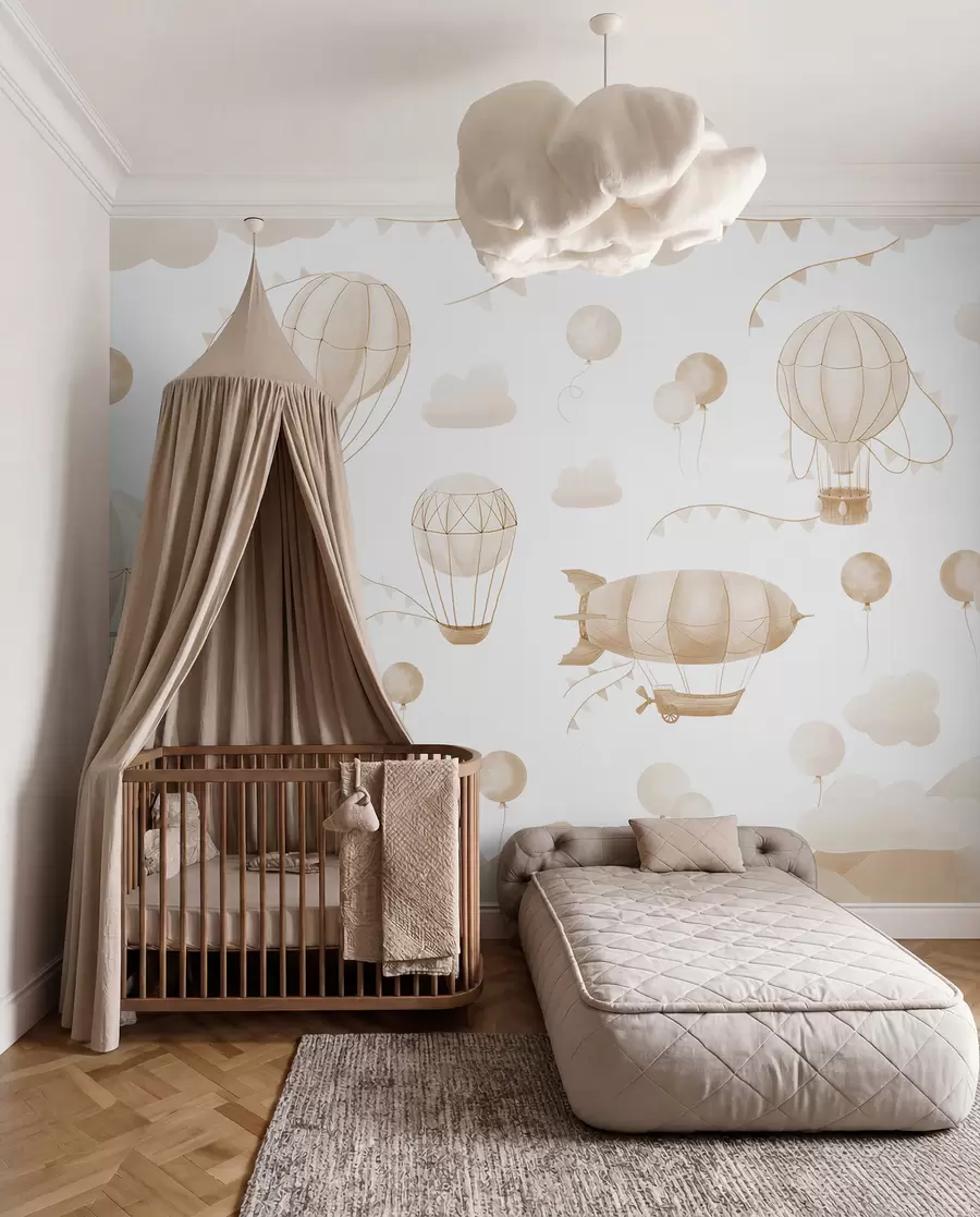 murales de pared Dirigibles color arena w08765v4