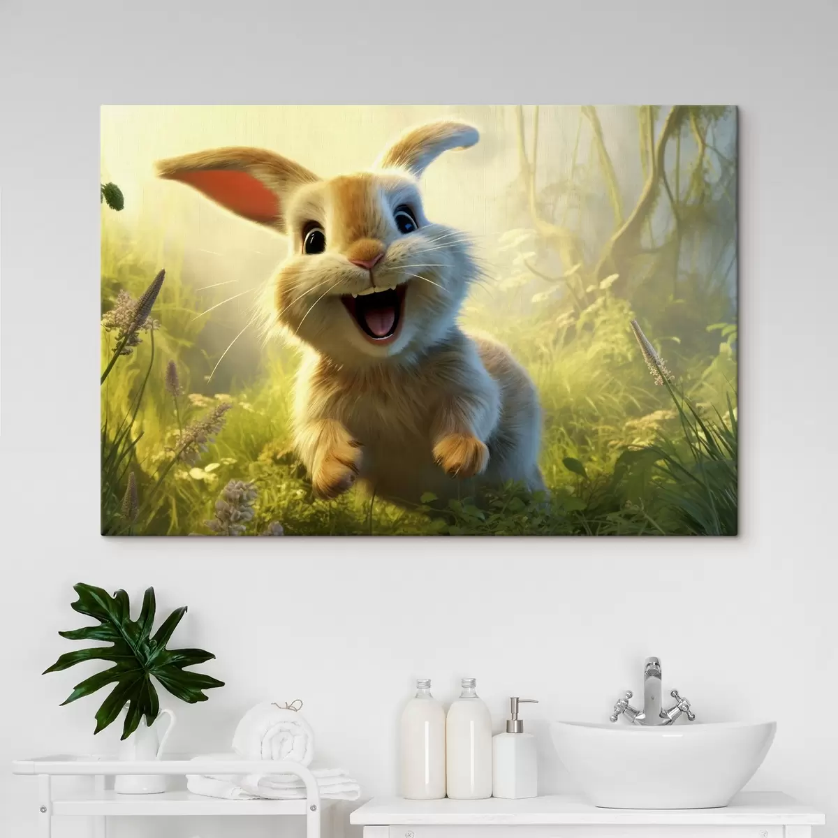 murales de pared Animales, lindo conejito s42893