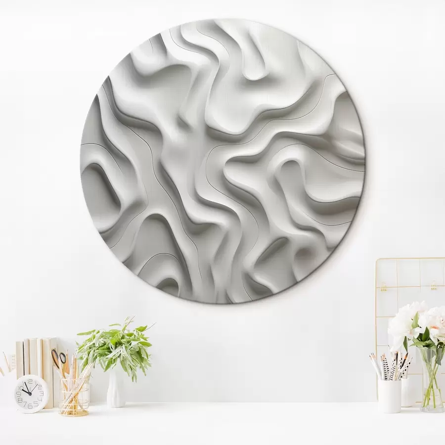murales de pared Ondas abstractas blancas r42891